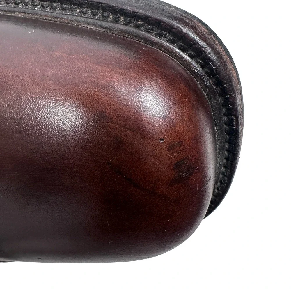 Salvatore Ferragamo Studio Mens 9 D Dark Brown Leather Cap Toe Derby 01UH 38755